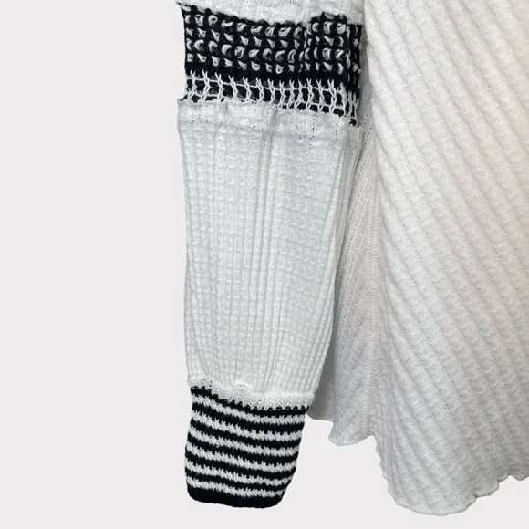 Free People Women's Snow Day Tunic Top Balloon Sleeve Knit Thermal Shirt Size S - Picture 9 of 16